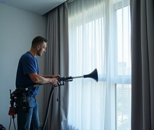 Professional drapes cleaning process tools Matty Curtain Cleaning cannon-hill